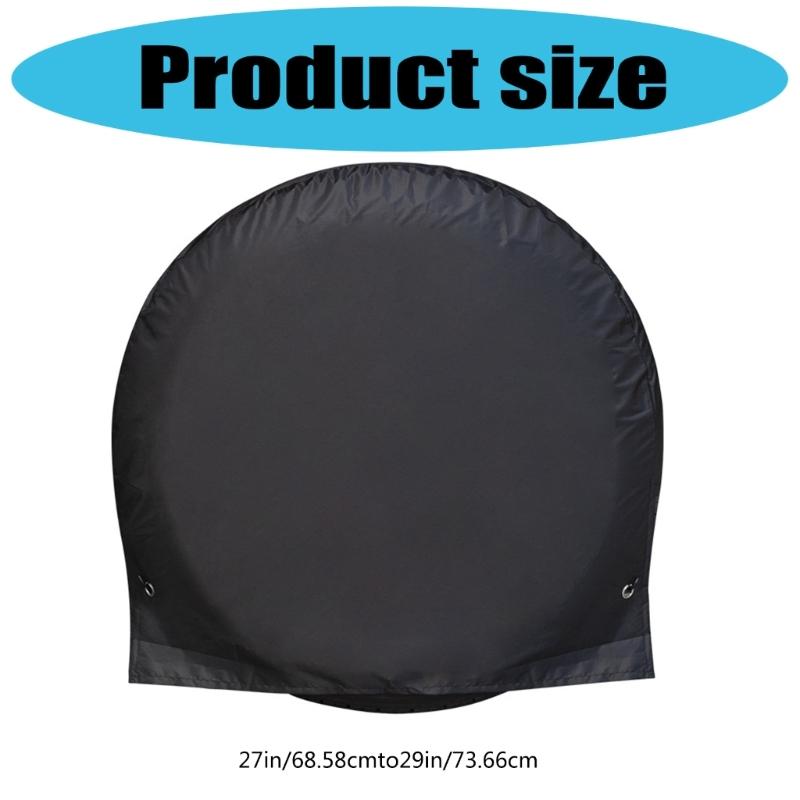Car Tire Protector Easy Installation Spare Wheel Cover 65cm Diameter Versatile Tire Storage Bag for Long Term Storage
