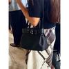 Damenhandtasche Togo Rindsleder erste Schicht Schloss Öffnen und Schließen Handtasche Tragetasche Schulter Crossbody Tragbare Damenhandtasche
