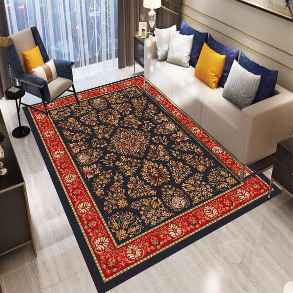 Retro Evropa Bohémský Perský Styl Koberec Obývací Pokoj Pohovka Ložnice Noční Stolek Kuchyň Vstupní Dveře Rohožka Protiskluzový Jemný Dekor Koberec