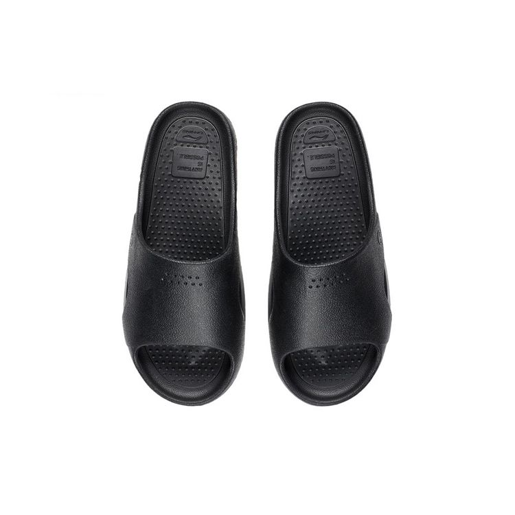 Li-Ning Trendy Sports Silent Anti-Wear Slide Sandals Men Footwear Black AGAS029-3