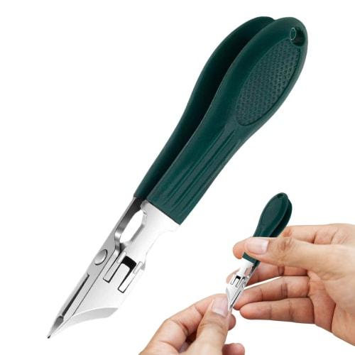 Stainless Steel Grooming Kit - Home Pedicure Tools | Splash-Proof Manicure Tool, Toddler Nail Cutter, Heavy-Duty Ergonomic Splash-Proof Nail Clippers