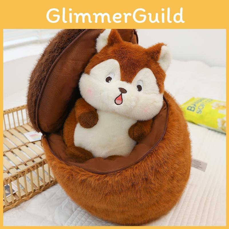 Plush Candy Squirrel Toy Cartoon Stuffed Doll Bedroom Decoration Kids Gifts