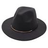 Top Hat Wool Felt Hat Men'S And Women'S Wool Hat Jazz Hat Flat Edge Sun Hat Tide