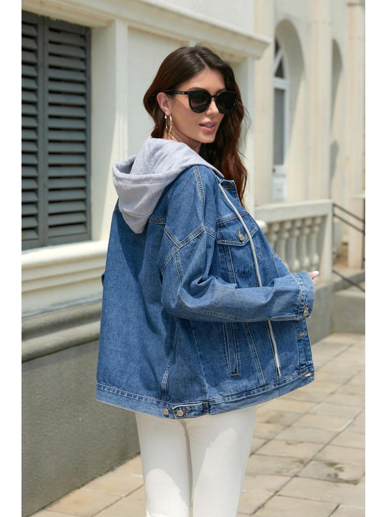 New European and American Style Women's Versatile Denim Jacket - Spring/Autumn Loose Fit