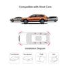 2Pcs Car Bumper Protector Strip Anti-collision Protection Strips Sticker Guard Corner Protector Scratch Body  Auto Accessories