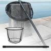 Short-section Portable Fish Landing Hand Net Telescopic Pole Tackle for Angling