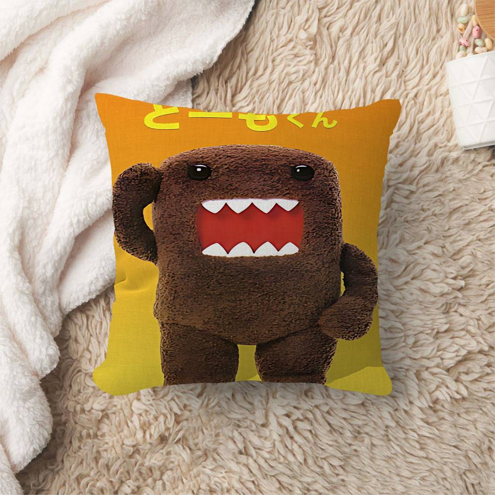 Cute Domo-Kun Pillow Cover Sofa Cushion Cover Home Room Decoration Children Gift