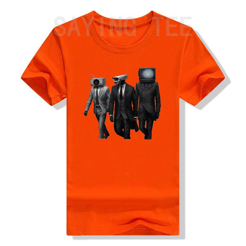 Cameraman, Speakerman, TVman, Skibidi Toilet Meme Game Gifts T-Shirt Humor Funny Graphic Tee Tops Short Sleeve Blouses Apparel