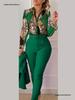 Spring Sweet Style Women's Polyester Long Sleeve Fashion Casual Set (No Jacket)