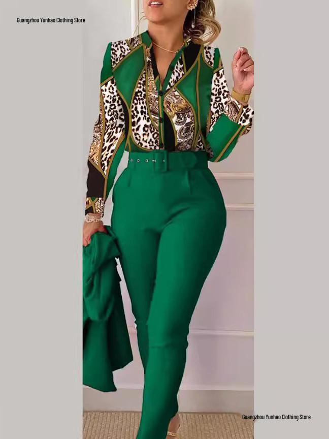 Spring Sweet Style Women's Polyester Long Sleeve Fashion Casual Set (No Jacket)