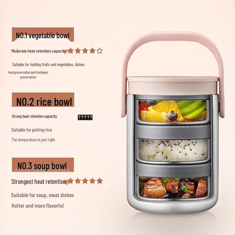 Joyoung 2L Multi-Layer Vacuum Insulated Lunch Box