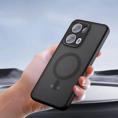 Stoßfeste Handyhülle für OPPO Reno 13 Pro 12 11 Pro 5G Reno 12 FS 11 F Magnetischer Hart-Acryl-Bumper Matte Rückseite für OPPO F27 F25Pro