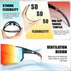 SCVCN Fashion Outdoor Cycling Sunglasses Men MTB Bike Glasses Sports Hiking Mountain Women Bicycle Cycling UV400 Goggles 7
