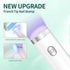 Mini lampe à ongles UV LED portable avec support et tampon souple Sèche-ongles portable rechargeable USB sans fil pour un séchage rapide