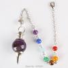 European & American Style Crystal Agate White Cone Pendant 