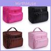 Fashionable Striped Women's Waterproof Cosmetic Bag With High Capacity