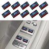 Car Sticker Ford 10PCS Car Steering Wheel Button Multimedia Sticker Logo Decals For Ford Fiesta EcoSport Escort Focus 1 2 3 Mk2