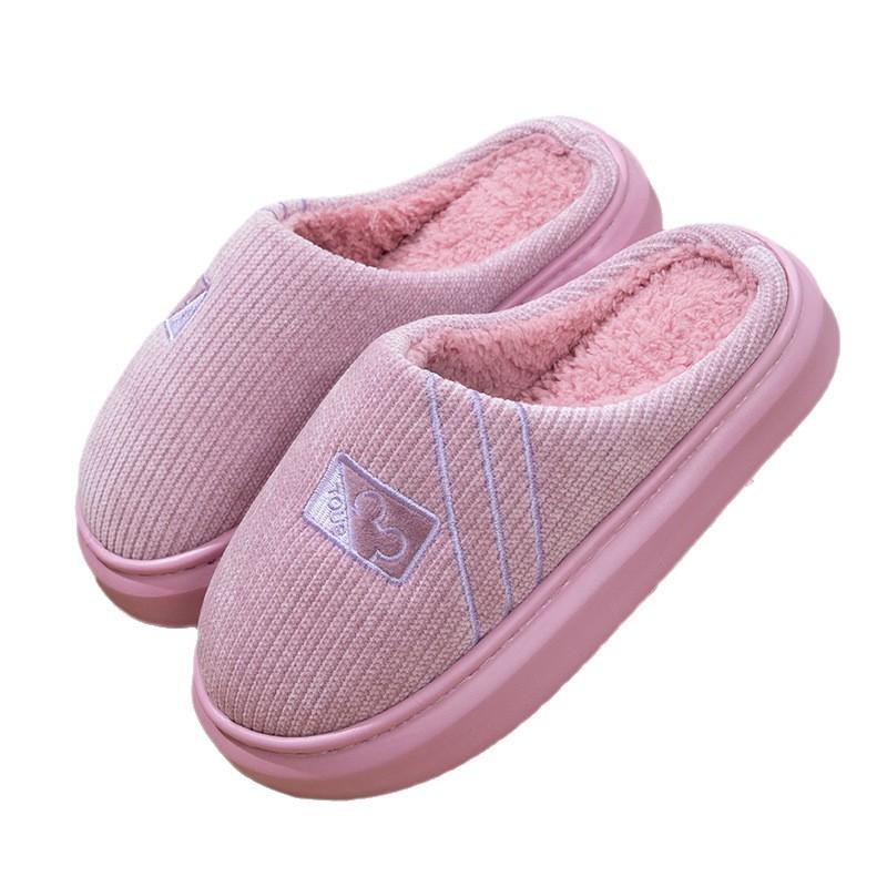 Cotton Slippers Autumn and Winter Warm Thick Bottom Non-slip Home Indoor Couple Silent Hospitality Household Cotton Mop