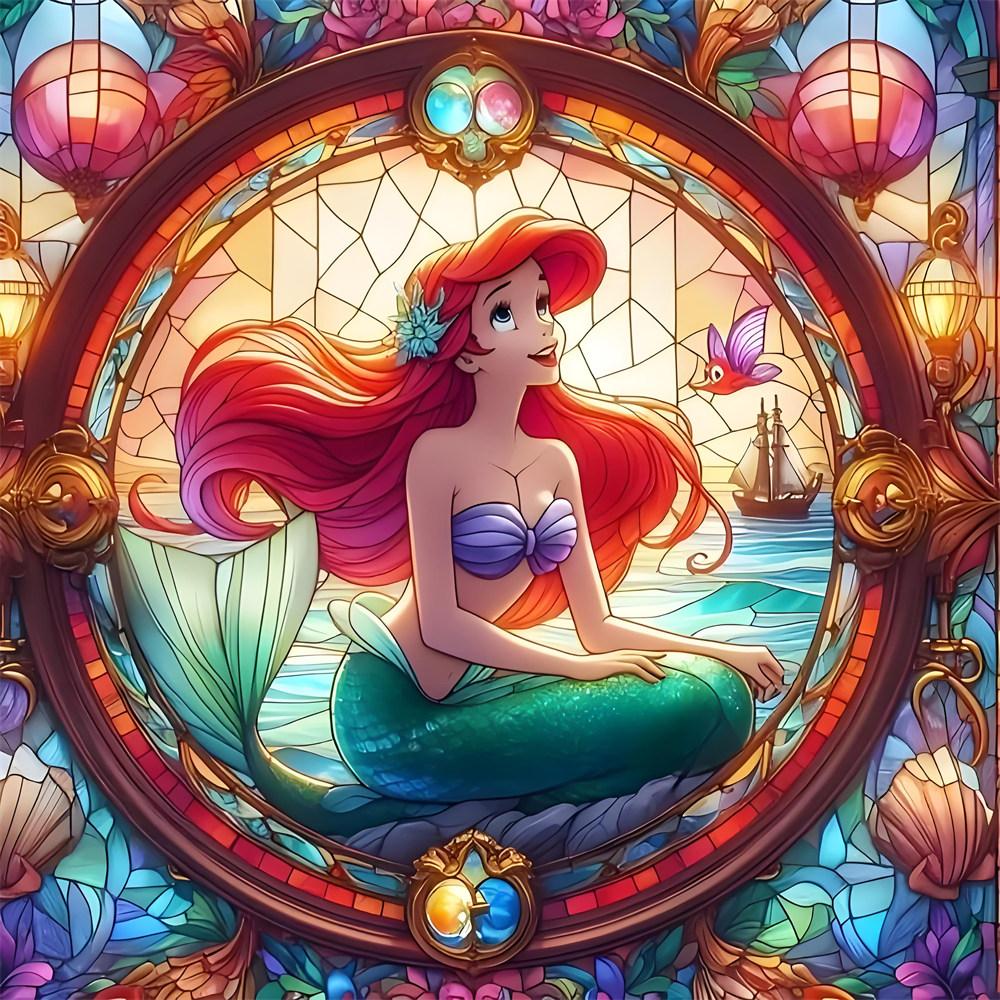 Disney 5D Diamond Painting Princesses Cross Stitch Mosaic Kit Home Decor Wall Sticker DIY Handmade Gift