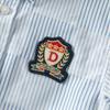 DAVE&BELLA Boys' Striped Short Sleeve Woven Shirt