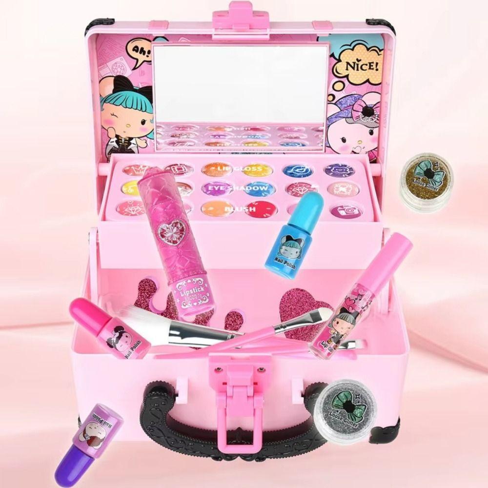 Portable Children's Makeup Toys Eye Shadow Children Cosmetic Beauty Set  Makeup Tool