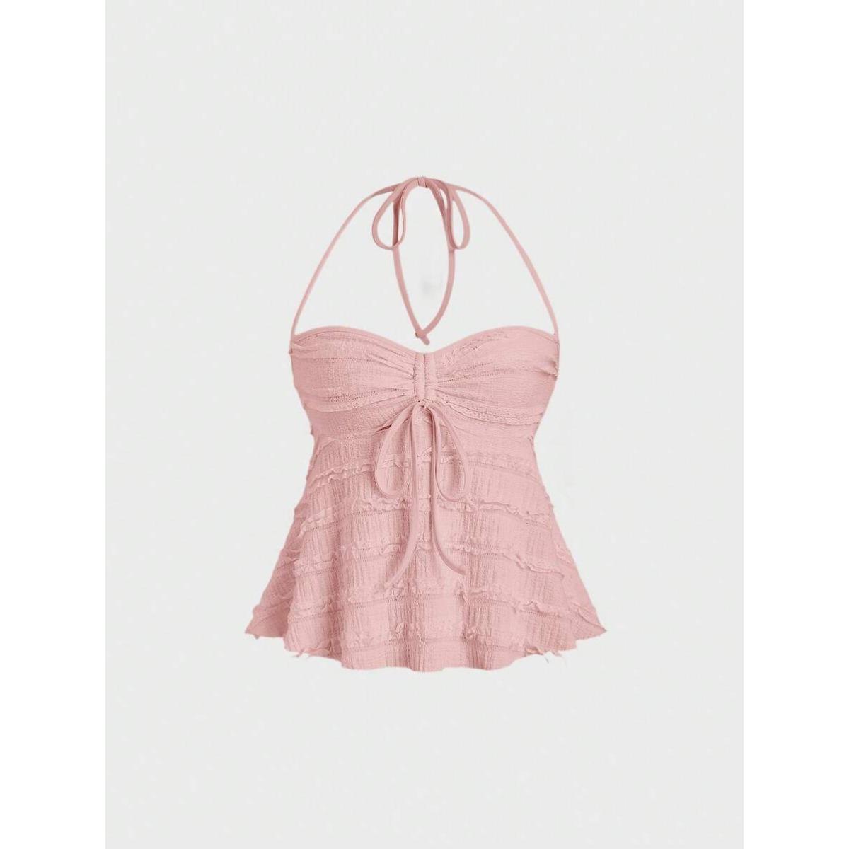 

Сексуальні тривимірні модні короткі бюстьє на шнурівці, які висять на шиї.