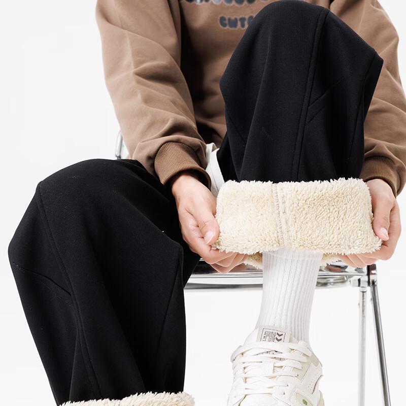 Wassup Sohot Men's Winter Warm Straight-Leg Fleece Pants