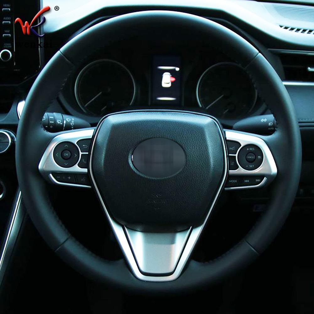 For Toyota Harrier Venza XU80 2024 Car Steering Wheel Button Cover Accessories
