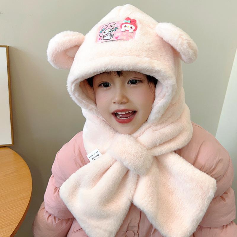 Children's Cartoon Knit Wool Hat with Ear Protection 