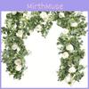 Artificial Flower Vines Wedding Table Decor With Plastic Roses For Scenes Garden