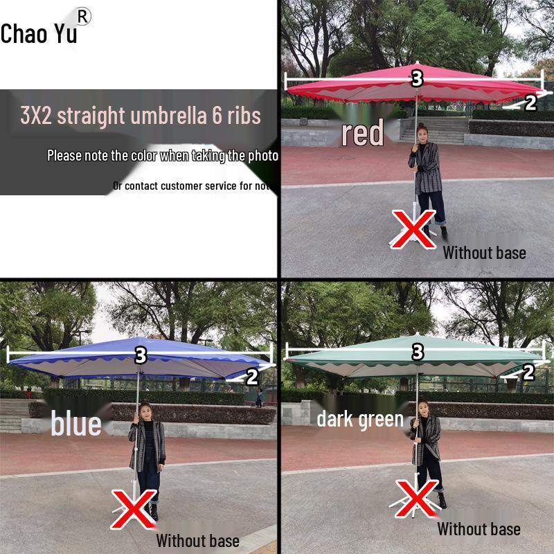 Commercial Outdoor Tilting Sunshade Umbrella: Large, Foldable, Thickened Awning for Sun Protection