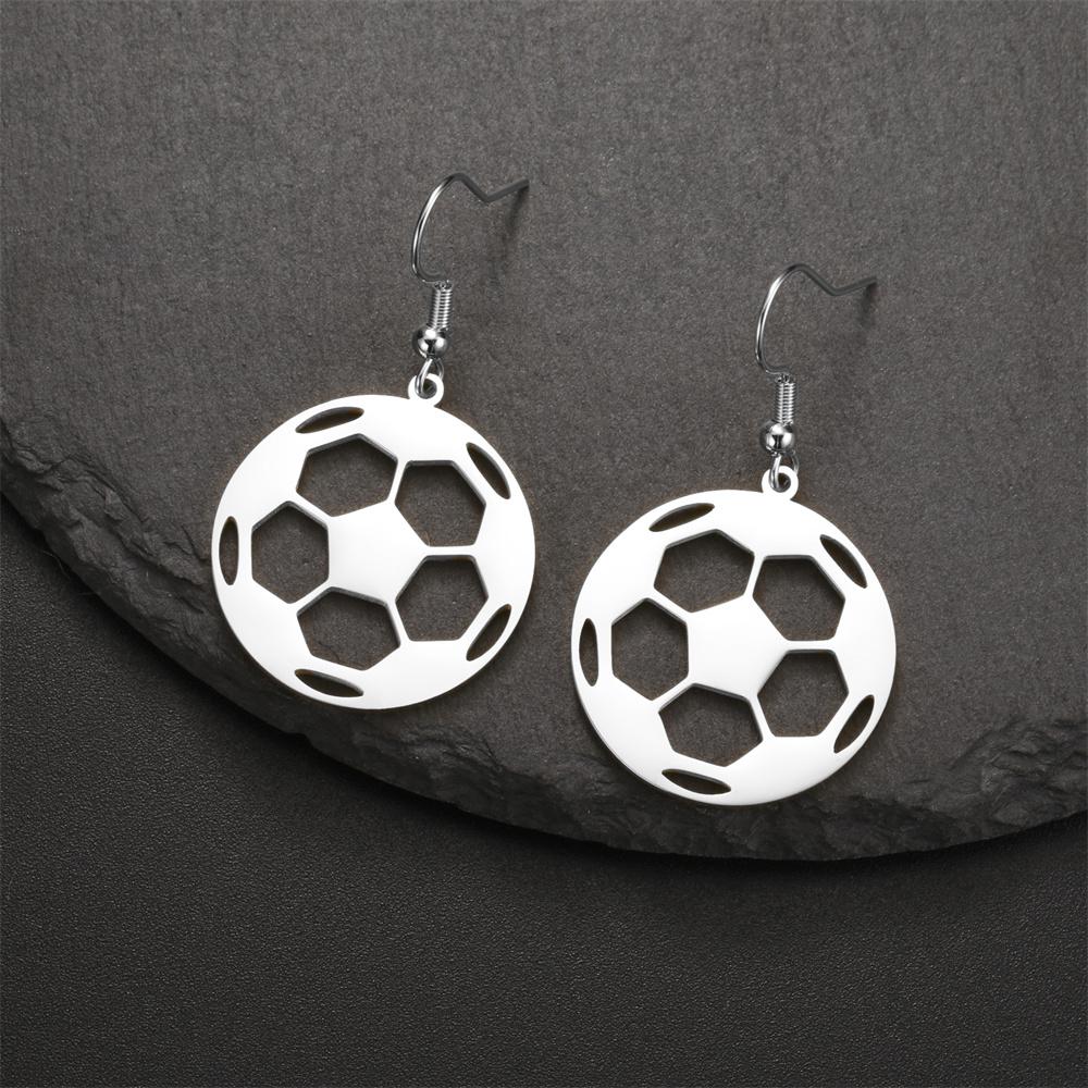 My Shape Soccer Pendent Necklaces for Women Men Stainless Steel Football Charms Necklace Box Chain Fashion Jewelry Boys Fans