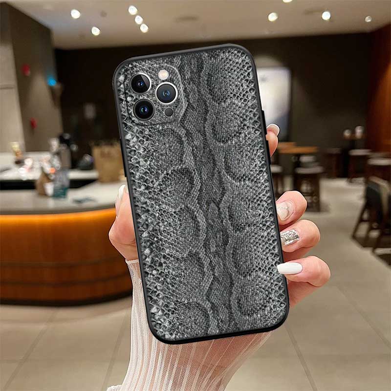 UP46 Slangenhuid DIY Tekening Nieuwe High-End Schelp Telefoonhoesje voor Xiaomi Poco F8 M4 M5 M6 M7 X3 X6 X7 Pro GT NFC Ultra