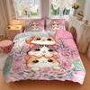 3 Stück Drei Süße Katzen Ideen Bettwäsche-Set - Enthält 1 Bettbezug und 2 Kissenbezüge, Bequeme Bettwäsche mit Stilvollem Design für Schlafzimmer, Masch