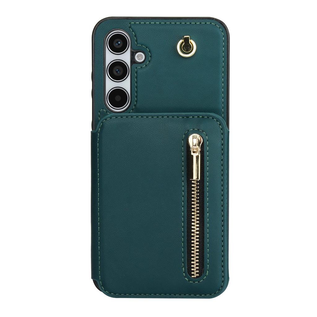 Zipper Wallet Purse for Samsung Galaxy A15/A14/A13/A55/A54/A53/A52/A51/A73/A72/A71 Crossbody Case with Strap Credit Card Holder