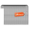 VEVOR 406,4 mm / 16 palců 24 kusů výztužných kolíků Pevné J-háčky Pozinkované zemní kotvy