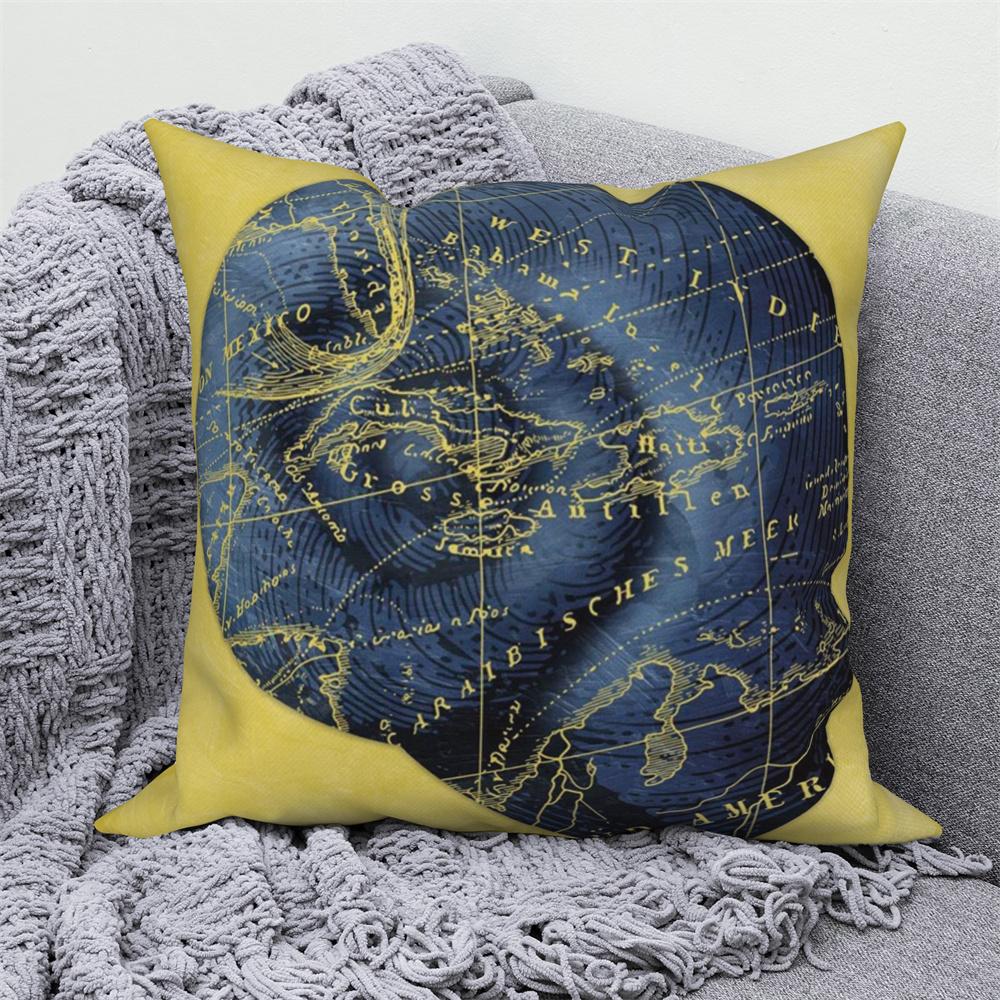 Juste de coussin de canapé bleu, taie d'oreiller, décoration de chambre à coucher, océan, mer, animal