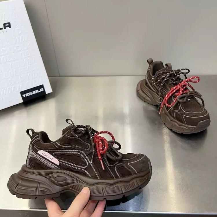 [Fanfna] Nische 2025 Herbst und Winter neue alte Plattform Dad-Schuhe Damen leichte lässige vielseitige Sportschuhe