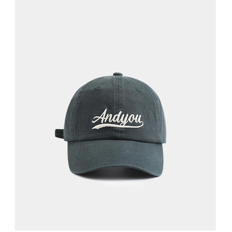 Baseball cap female versatile niche retro blue cap ins popular hat