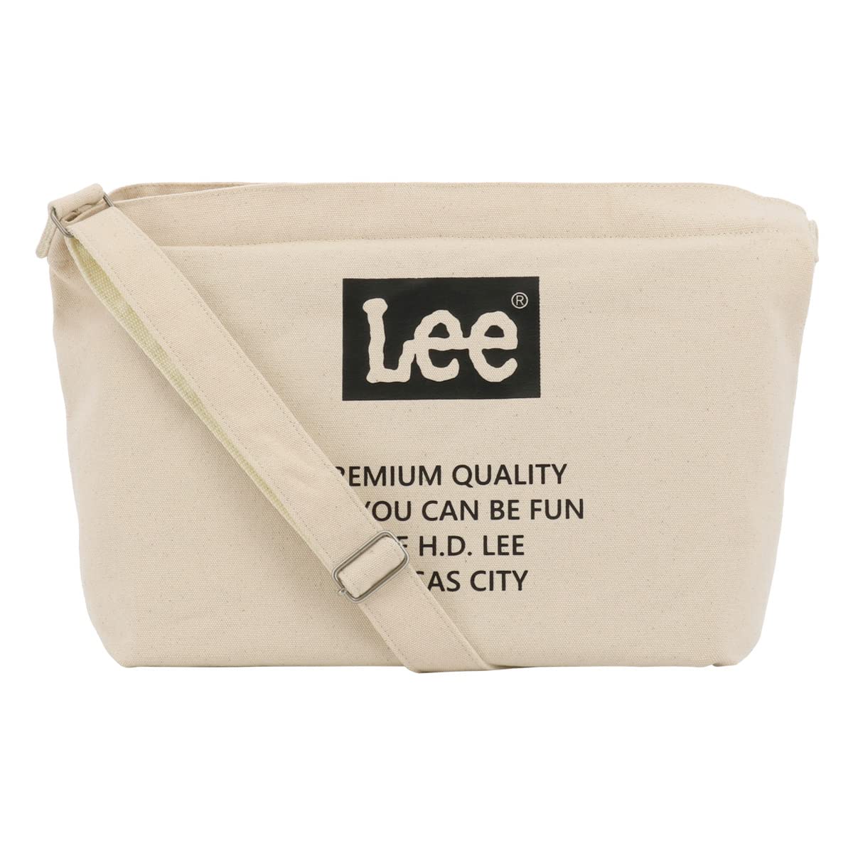 

Shoulder Bag A4 Large Capacity Canvas Cotton Horizontal White [Lee] 320-805 [10]