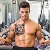 3D Realistische Tiger Löwe Temporäre Tattoos 6 Blätter Wasserdicht Unterarm Transfer Fake Tattoo Aufkleber Körperkunst Großes Tattoo