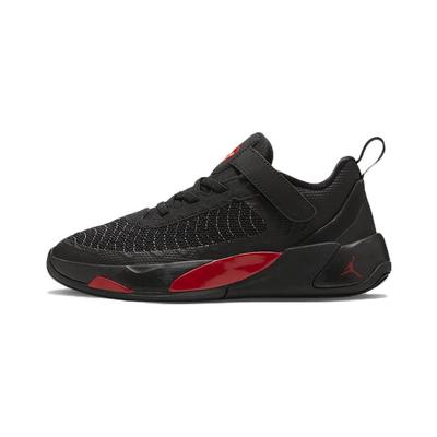 Air Luka 1 PS Bred Kinder-Sneakers Schwarz University-Rot Dunkelgrau DR6086-060