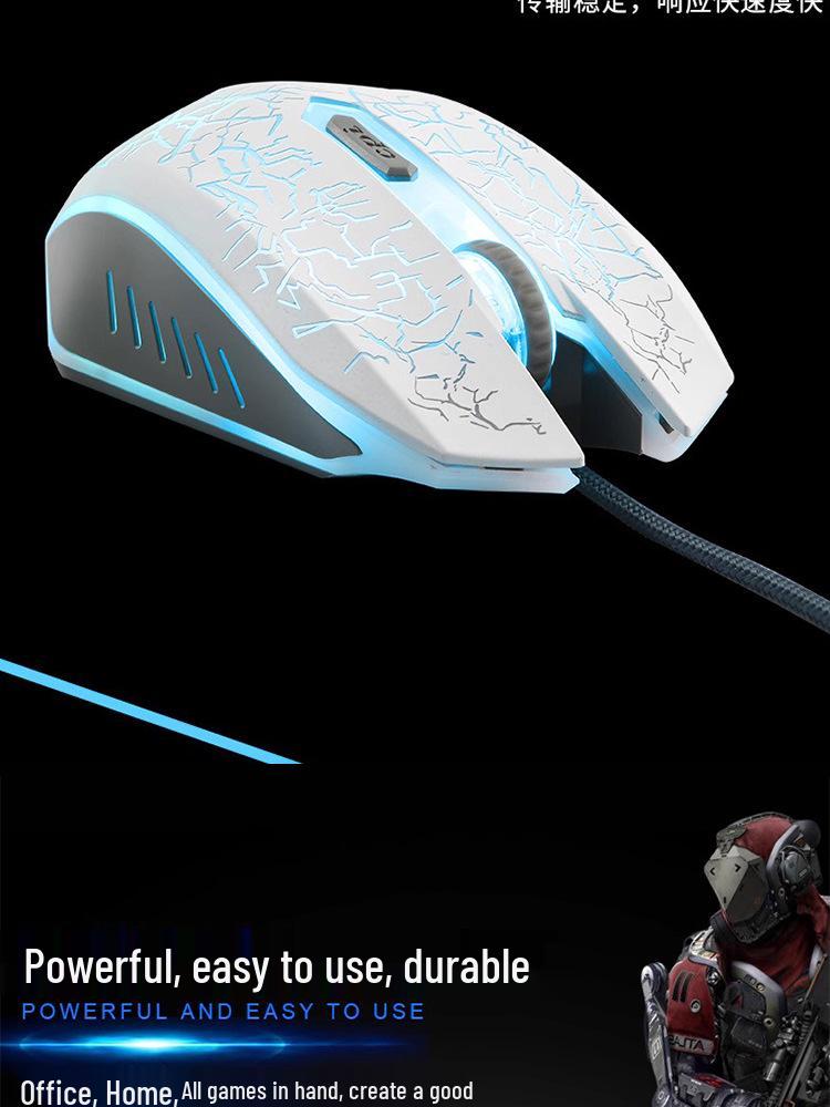 GX810 Wired Gaming Set: Mechanical Feel Keyboard, Mouse & Luminous Headset for Esports and Office.