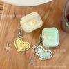 Milk yellow milk green polka dot three-dimensional love is suitable for AirPods1 protective case, new Pro1 Apple earphone case pro1.