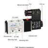 AIRTAC Original Pneumatic 5/2 Way Solenoid Valve 4V110-06 4V210-08 4V310-10 4V410-15 12V 24V 110V 220V Direction Control Valve