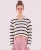 Deliscent Striped Collar Pullover [Ivory]