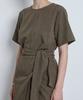 Non And Non [Cool Touch.Ver] Drape Waist Long Dress_Nhon6538 (Khaki)