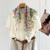 111 mulberry silk georgette 61 square scarf collection spring and autumn women's gift retro high-end silk scarf scarf