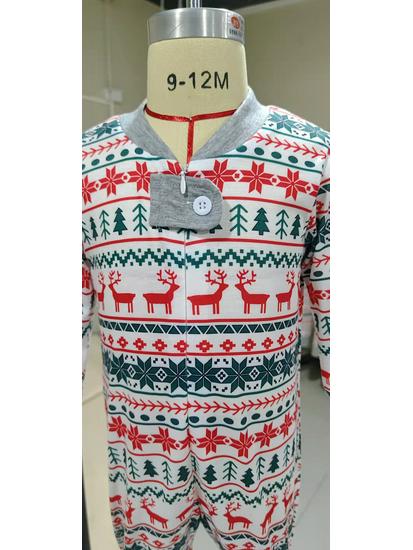 2025 European & American Parent-Child Christmas Pajama Set - New Style Family Home Wear