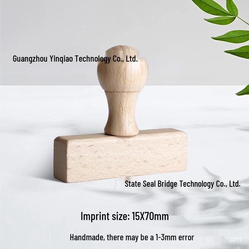 Custom DIY Wooden Rubber Stamp for Engraving and Journal Design